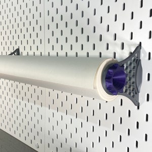 Uni-Rollenhalter für Ikea Skadis - Rollenhalter für Papierrollen aller Art
