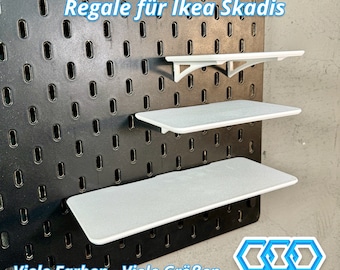 Regale für die Ikea Skadis Lochwand