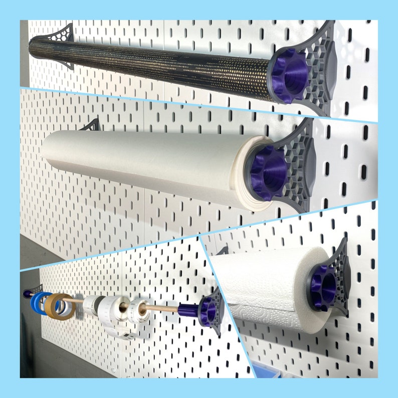 Uni-Rollenhalter für Ikea Skadis Bild 3