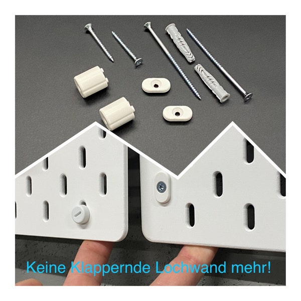 Lochwand Montage Zusatz Kit für Ikea Skadis (2er Set)