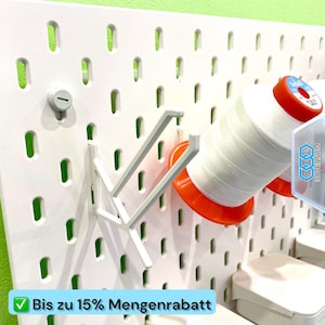 No.6 - Garnrollenhalter Amann Serafil 2400m für Ikea Skadis