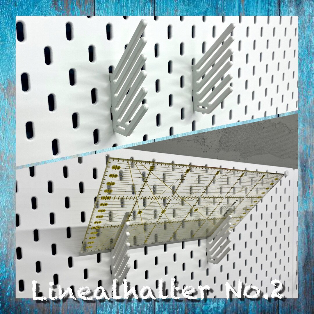 Ruler Holder No.2 set of 2 for Ikea Skadis Etsy