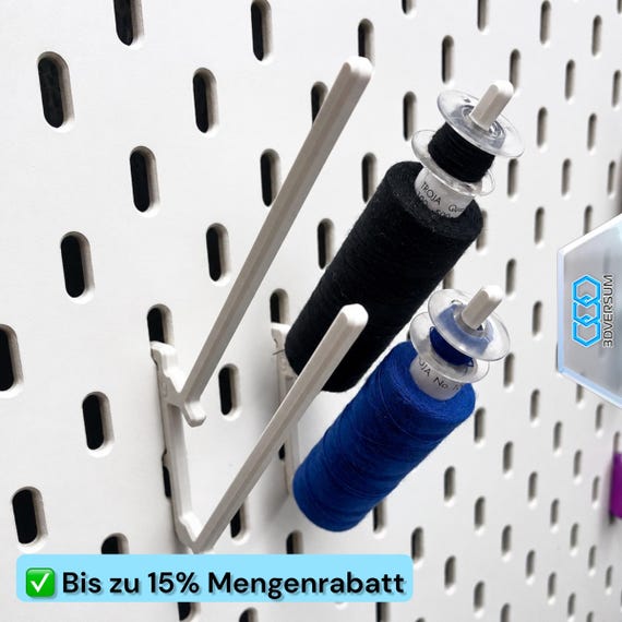 No.9 Garnrollenhalter Duo 95 für Ikea Skadis