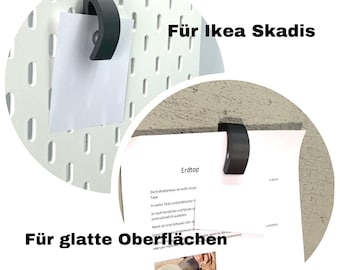 Zettelhalter - Notizhalter für Ikea Skadis oder glatte Wände