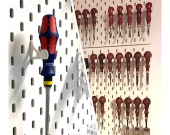 Universal tool holder for screwdrivers / Leather tools for Ikea Skadis