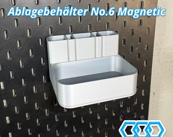 Contenitore portaoggetti N.6 - Magnetico - per Ikea Skadis