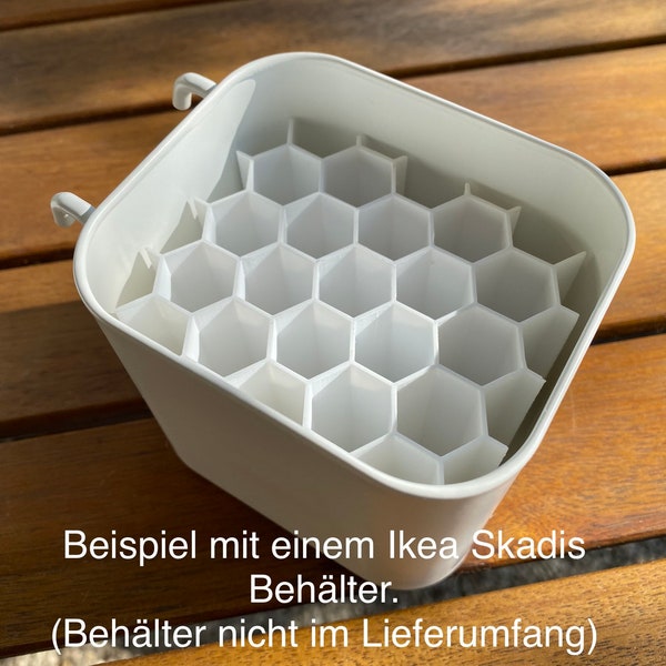 Box Organizer Honeycomb für Ikea Skadis