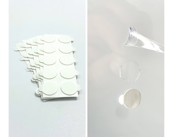 Acrylat Klebepunkte doppelseitig, hochtransparent, Extra Stark + Ablösbar, 1 mm Dicke, aus Acrylic Foam