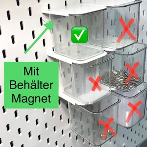 Behälter Magnet für die Original Ikea Skadis Behälter Bild 4