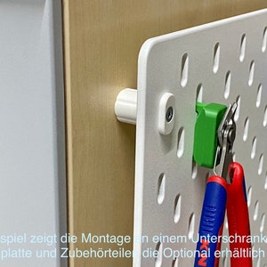 Montageset Für Skadis - 4-teiliges Wandbefestigungs Set In Weiß