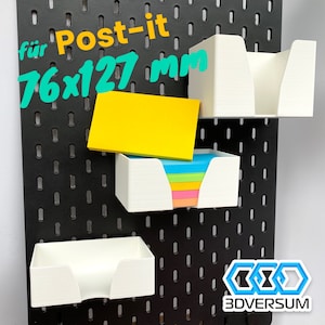 Scatola per appunti 76 x 127 mm Post-it per Ikea Skadis, scatola per appunti