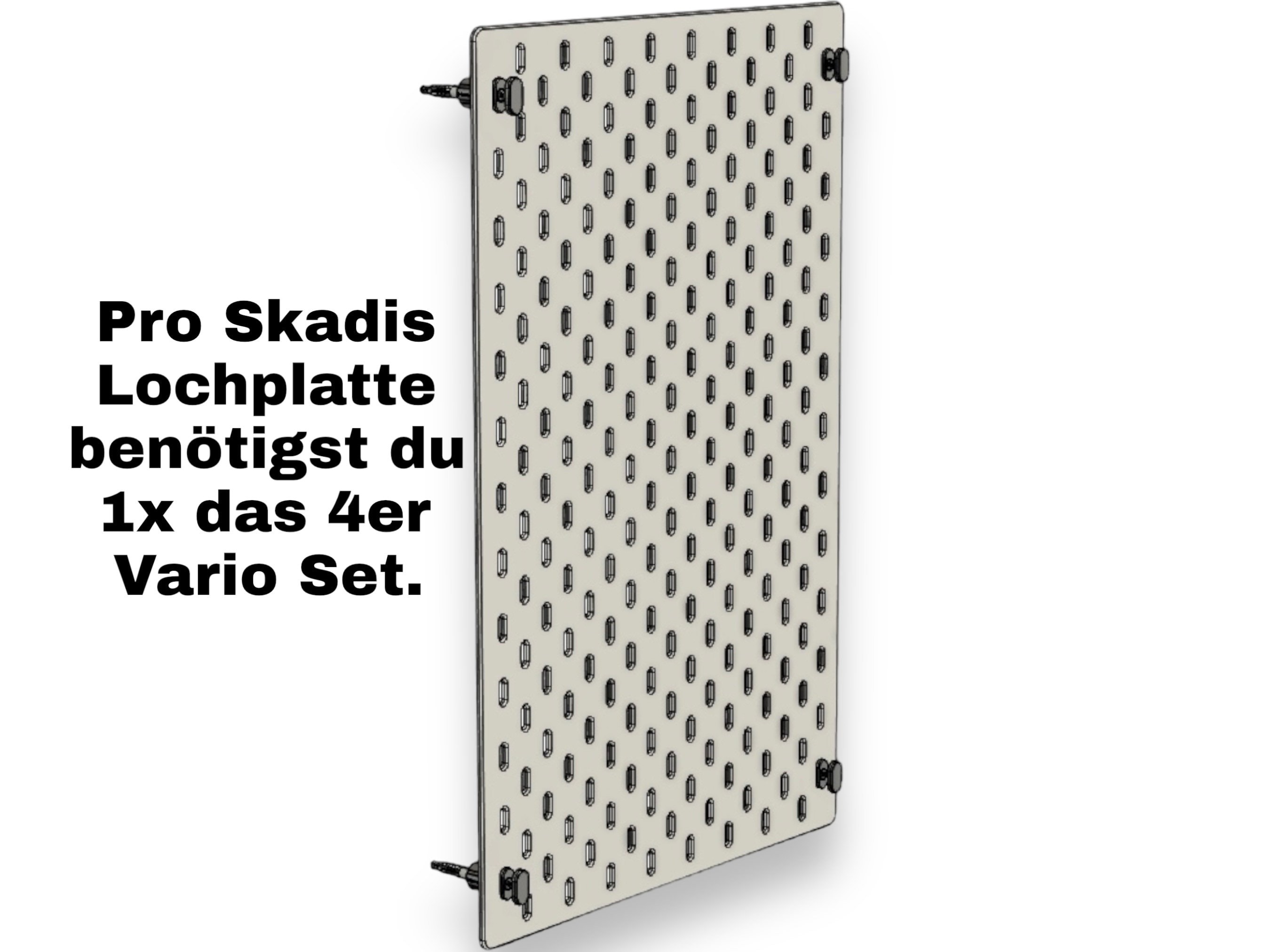 Adaptateur JL House Pour Relier Panneau Skadis Ikea Au Chariot RÅSKOG Ou Tabouret NORRÅKER - Kit De Fixation Facile - 5