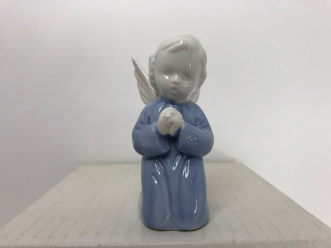 Cherub Angel Figurine Kneeling in Prayer Vintage 3.5inchtall Etsy