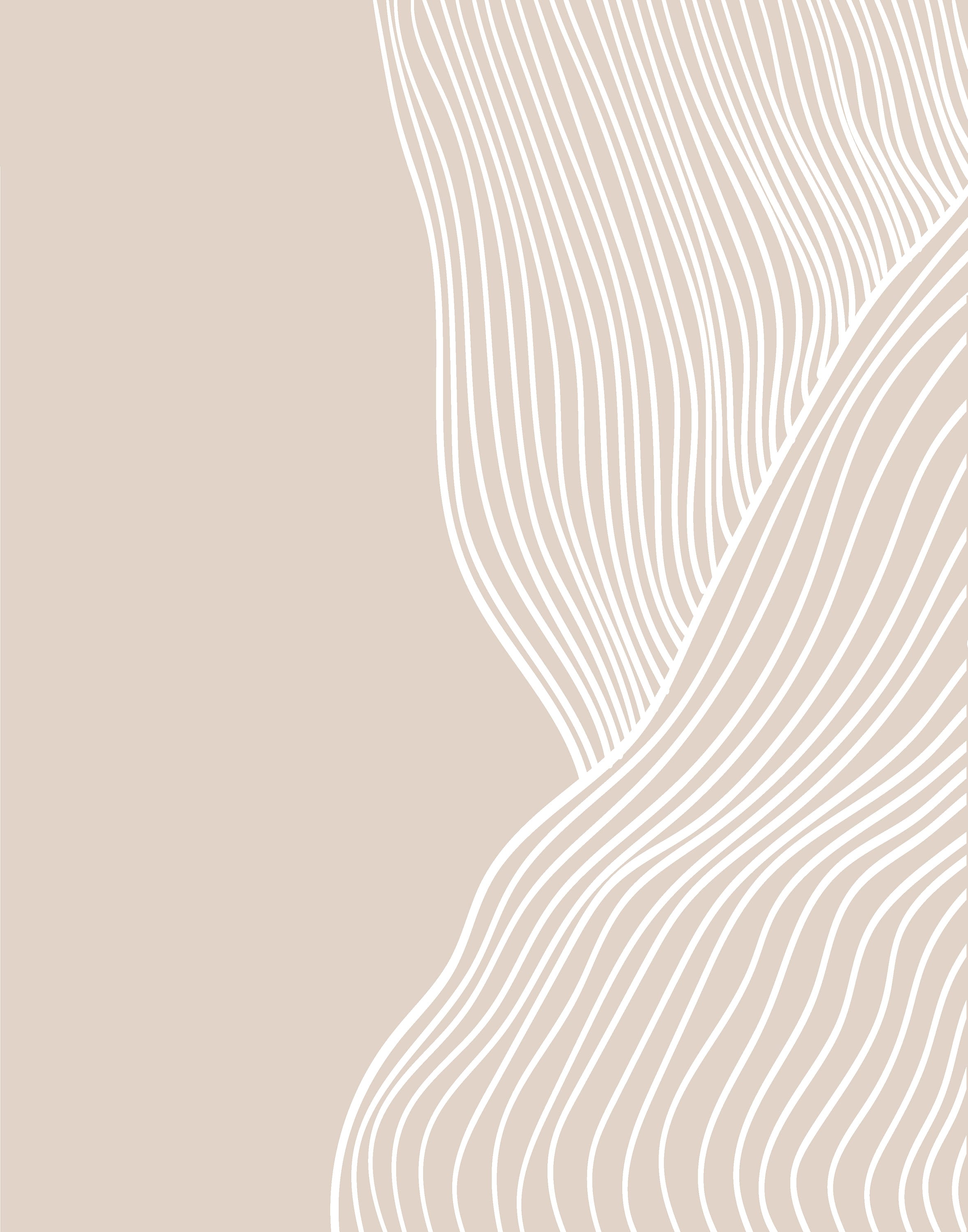 Set of Two Abstract Line Art Print Beige and White Modern Art Etsy