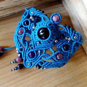 Macrame Bracelet With Black Onix
