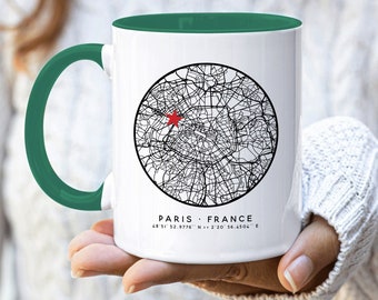 Custom City Map Coffee Mugs Personalized Coffee Mugs with Custom City Maps On Coffee Cup Customize Mug Any City Street Map Mug Home Town Cup