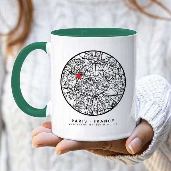 Custom City Map Coffee Mugs Personalized Coffee Mugs with Custom City Maps On Coffee Cup Customize Mug Any City Street Map Mug Home Town Cup