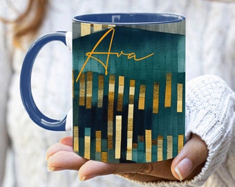 Custom Coffee Art Mug with Text Large Personalized Coffee Mug Custom Text Mug Personalized Coffee Cup Customize Name Mug Mothers Day Gift
