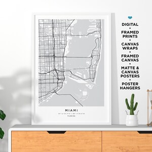 Custom City Map Prints Home Town Poster Wall Art Sign Framed Personalized City Maps Canvas Poster Any City Map Custom Gifts Street Map Print