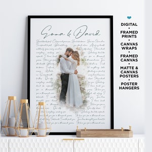 Song Lyrics Wall Art Picture With Lyrics Wedding Song Lyrics With Photo Song Lyrics Poster Sign First Dance Lyrics Print Custom Couple Gift