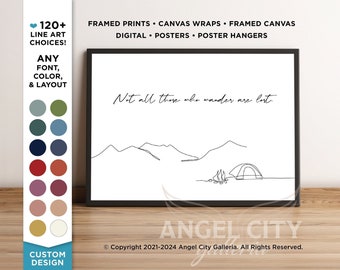 Custom Quote Print Minimalist Line Art Poster Framed Canvas Wall Art Personalized Gift Poem Printable Quote Letter Custom Mothers day Gift
