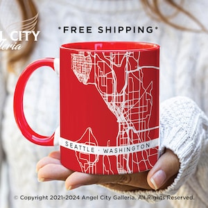 Custom Coffee Mug With City Map Personalized Coffee Mugs Custom City Maps On Coffee Cup Customized Mug Any City Home Town Cup Street Map Mug