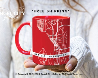 Custom Coffee Mug With City Map Personalized Coffee Mugs Custom City Maps On Coffee Cup Customized Mug Any City Home Town Cup Street Map Mug