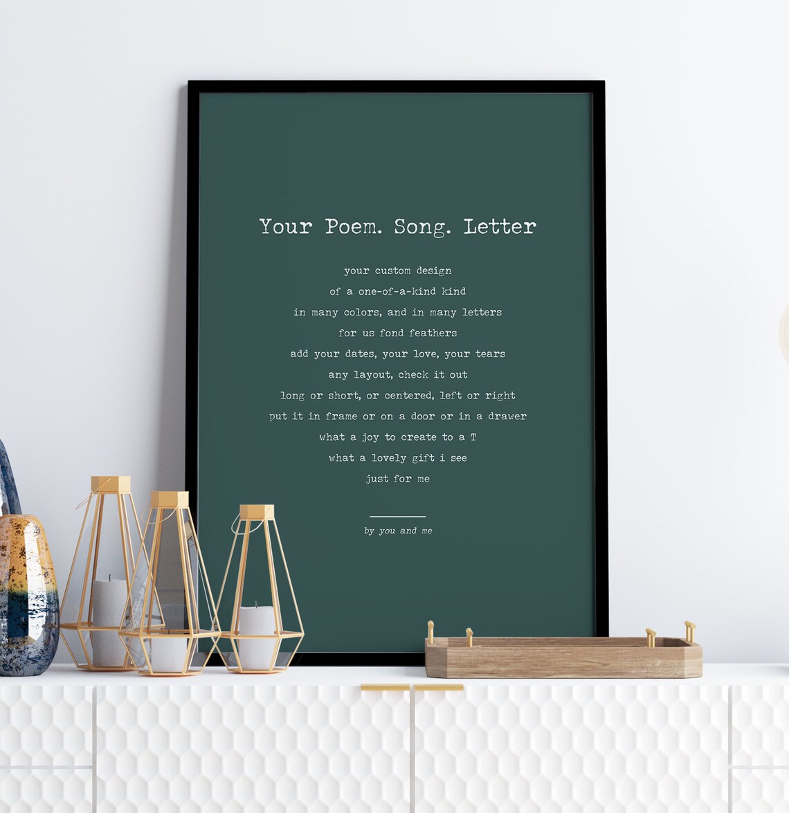 Custom Quote Print Custom Quote Frame Personalized Poem  Etsy