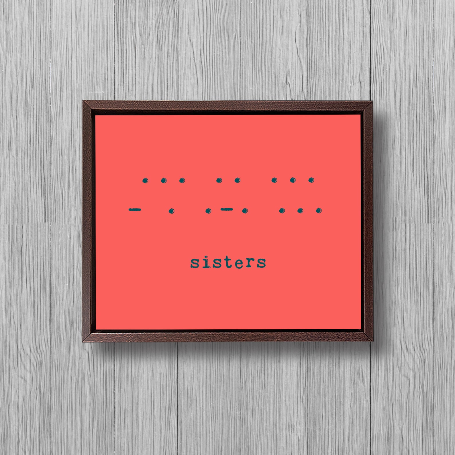 Custom Morse Code Print Wall Art Framed Poster Personalize Any Text ...