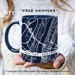 Custom Coffee Mug With City Map Personalized Coffee Mugs Any City Maps On Coffee Cup Custom Mug With Street Map Home Town Mug Custom Gift