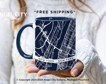 Custom Coffee Mug With City Map Personalized Coffee Mugs Any City Maps On Coffee Cup Custom Mug With Street Map Home Town Mug Custom Gift