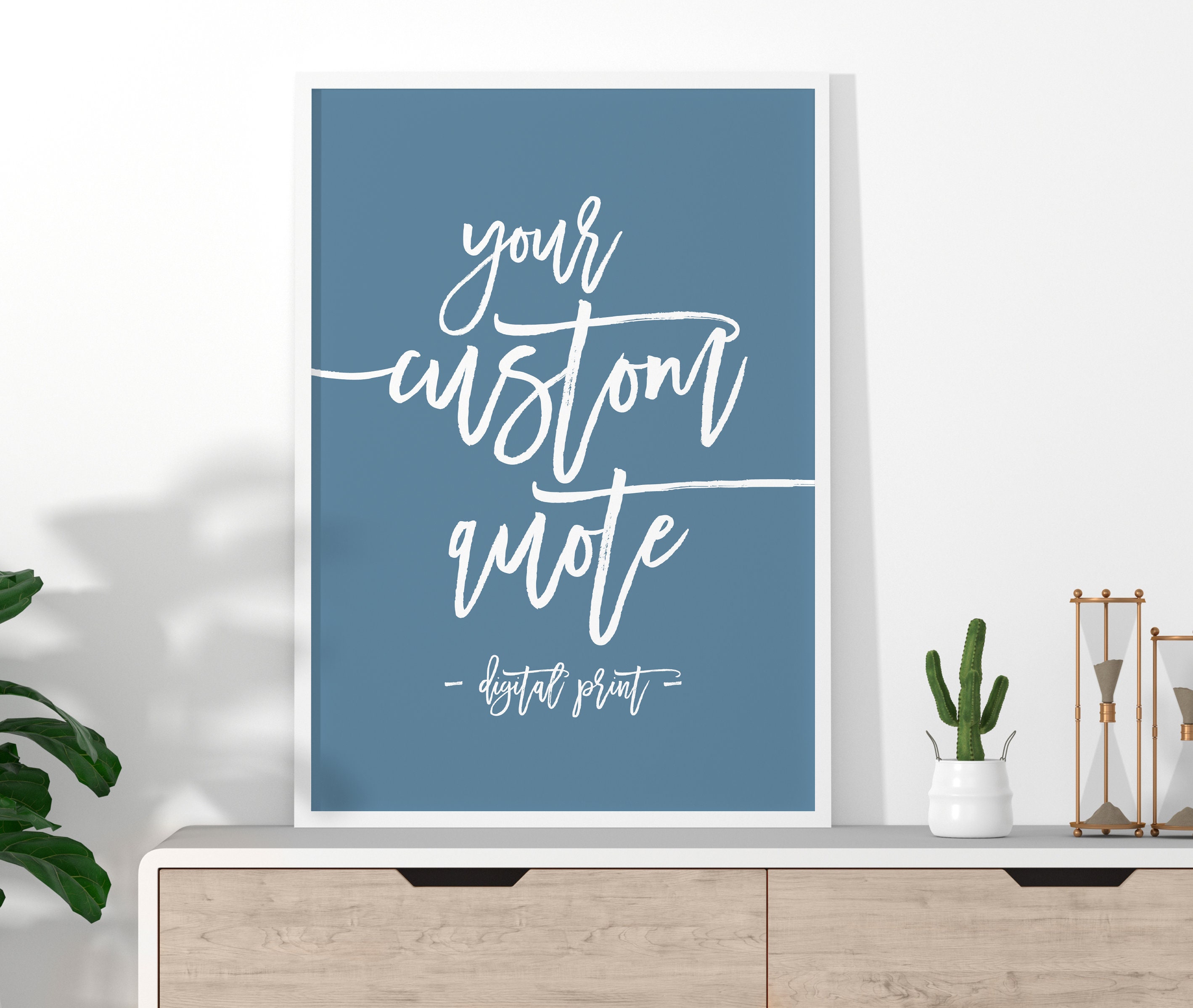 custom quote print custom quote frame personalized poem etsy