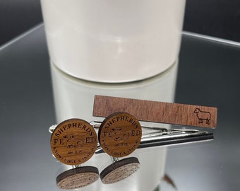 Shepherds Cufflinks & Tie Clip