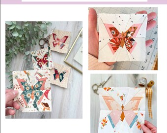 Take Flight Butterfly FPP Pattern - PDF Download - Foundation Paper Piecing