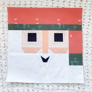 Santa FPP Pattern - PDF Download - Foundation Paper Piecing