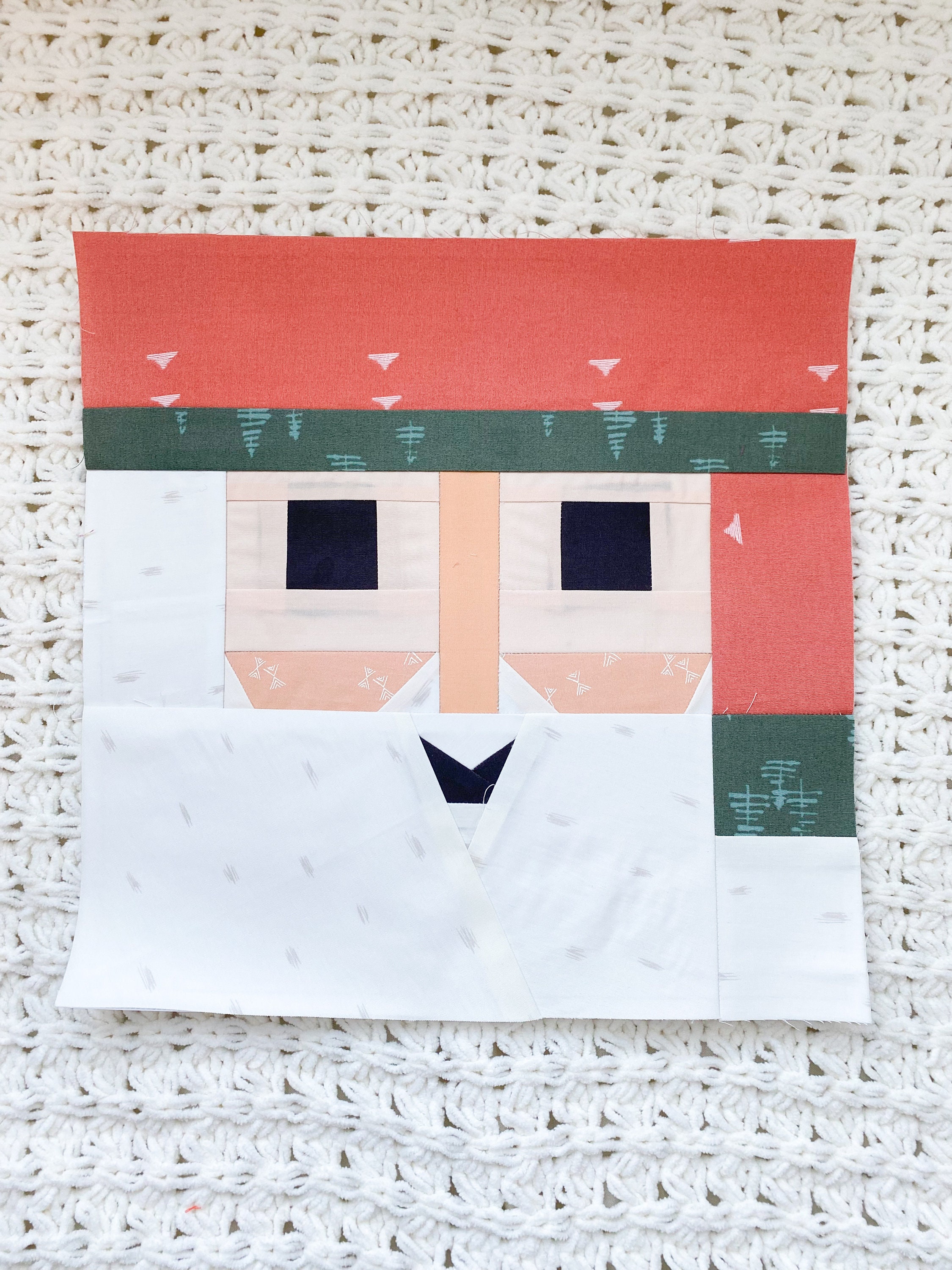 Santa FPP Pattern - PDF Download - Foundation Paper Piecing