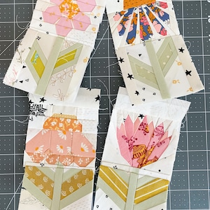 Lotus FPP Pattern - PDF Download - Foundation Paper Piecing - Etsy