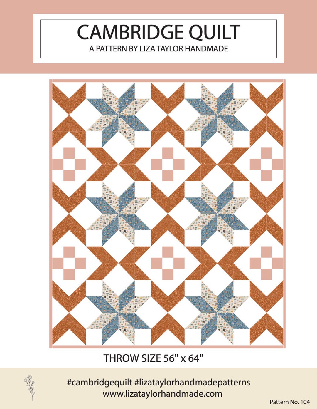 Cambridge Quilt Pattern PDF Download Etsy