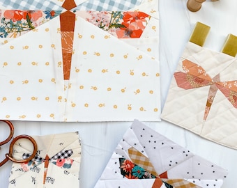 Dragonfly FPP Pattern - PDF Download - Foundation Paper Piecing