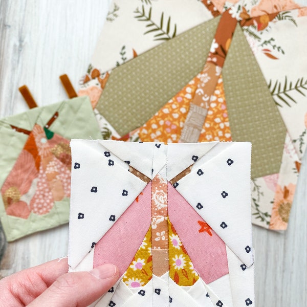 Moth FPP Pattern - PDF Download - Foundation Paper Piecing