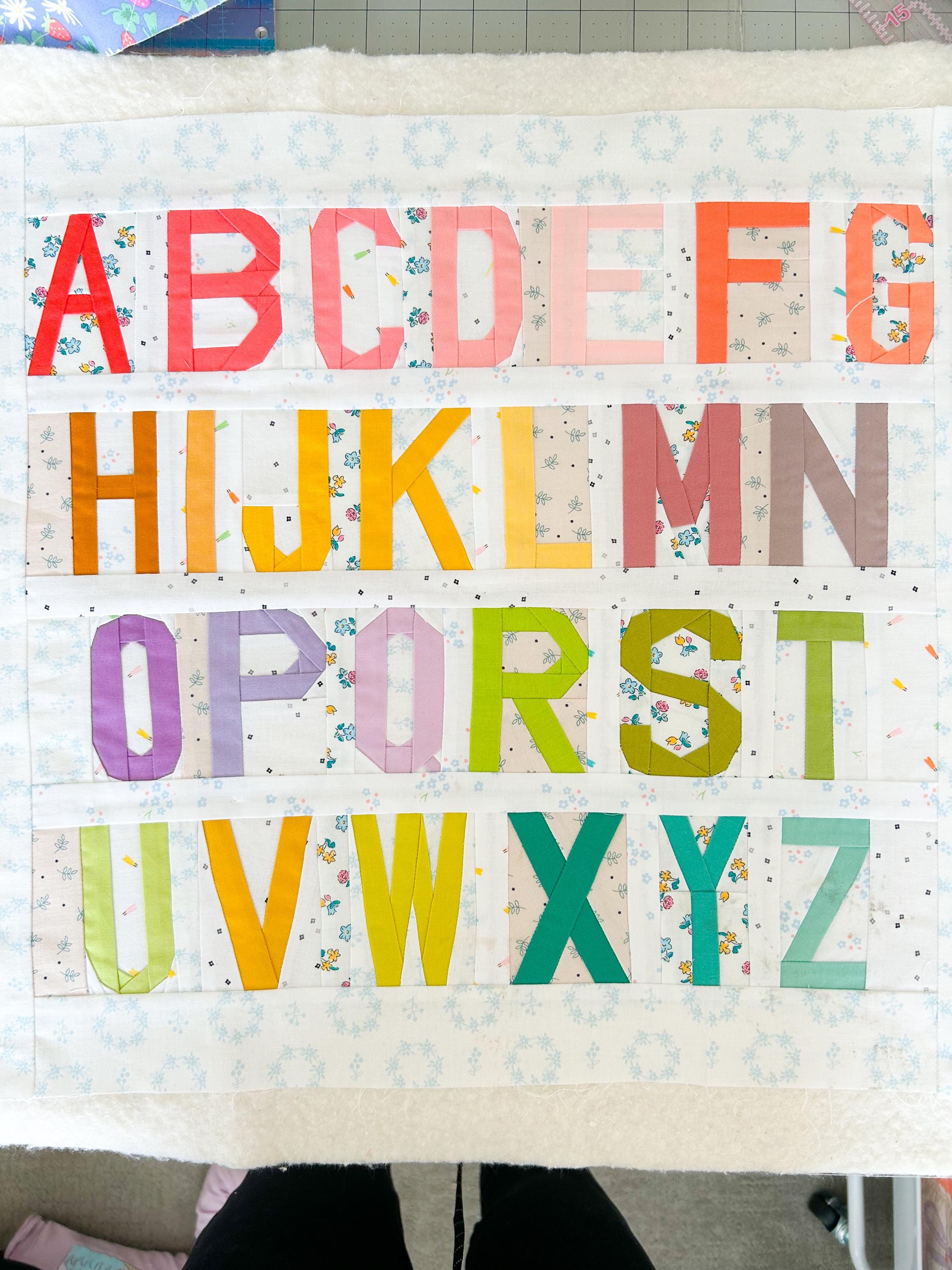 Alphabet FPP Pattern - PDF Download - Foundation Paper Piecing - Etsy