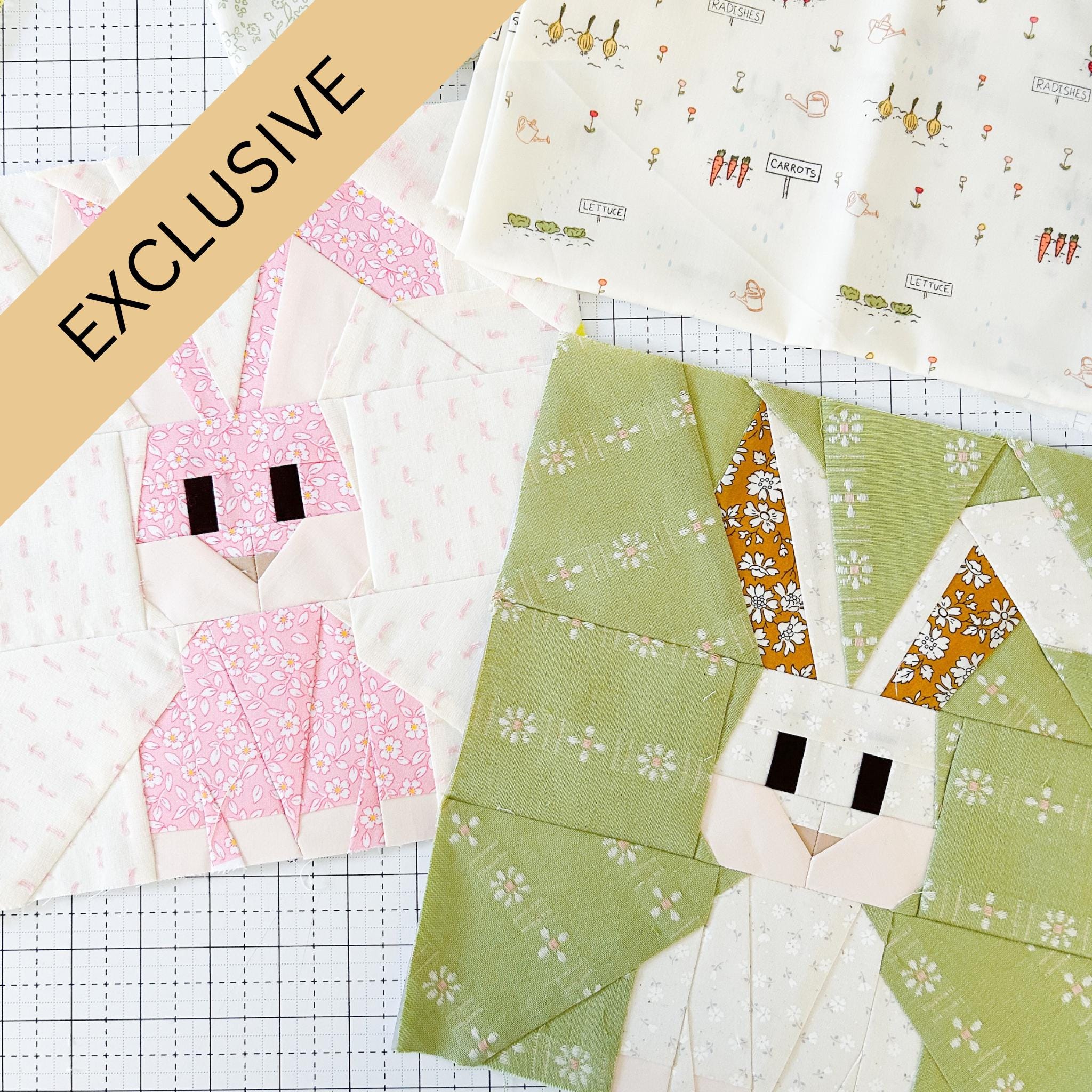 Bunny FPP Pattern - PDF Download - Foundation Paper Piecing - Etsy