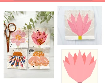 Lotus FPP Pattern - PDF Download - Foundation Paper Piecing