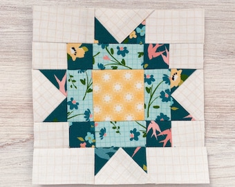 Maple Star FPP Pattern - PDF Download - Foundation Paper Piecing