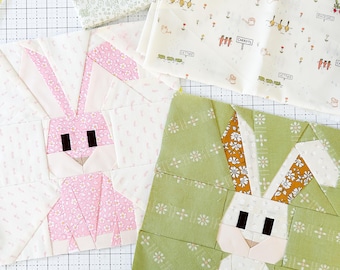 Bunny FPP Pattern - PDF Download - Foundation Paper Piecing