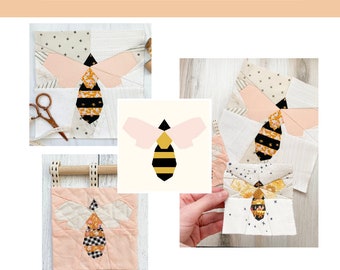 Bee FPP Pattern - PDF Download - Foundation Paper Piecing
