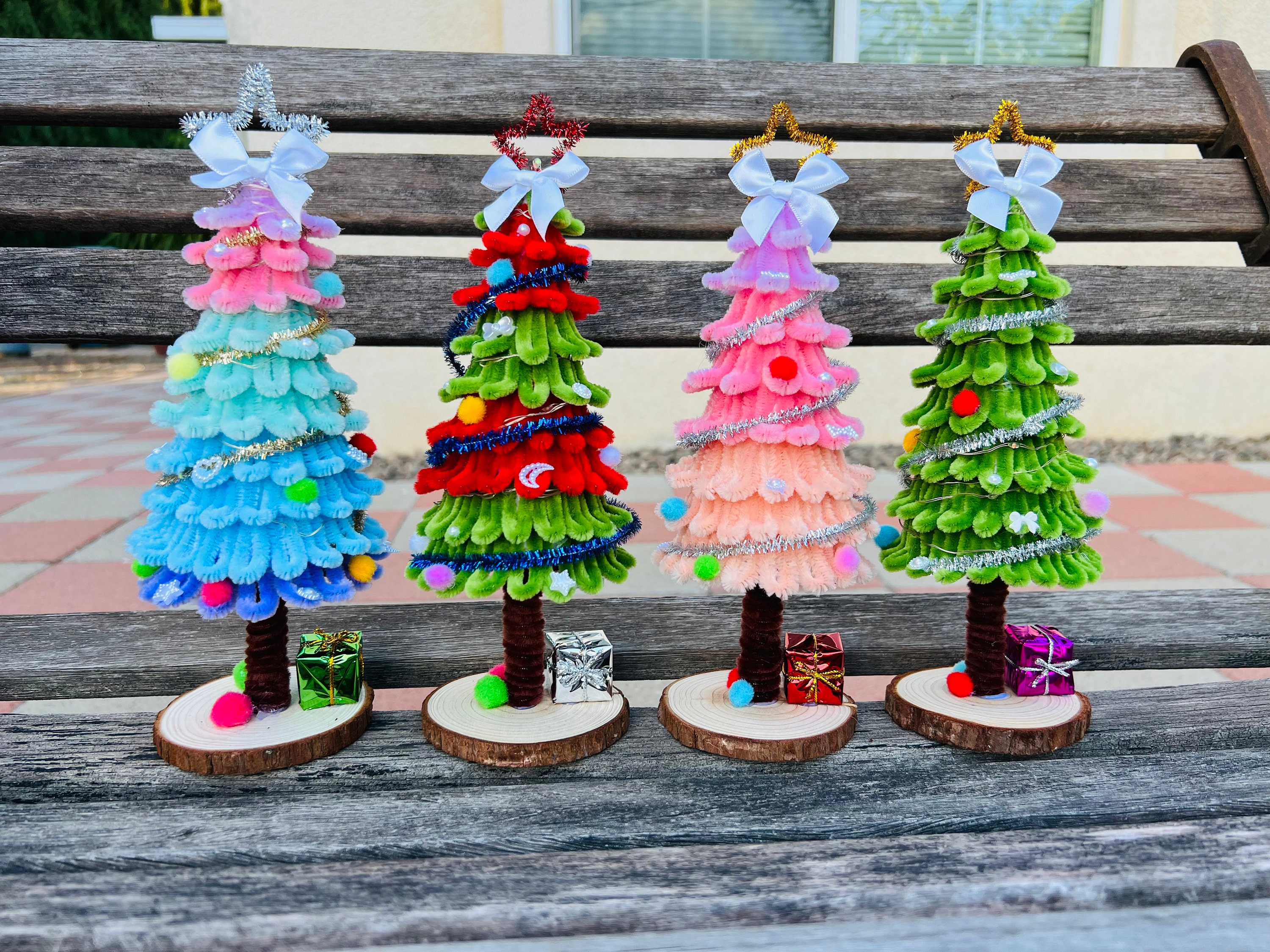 Pipe Cleaner Christmas Tree for Decoration Gift Etsy