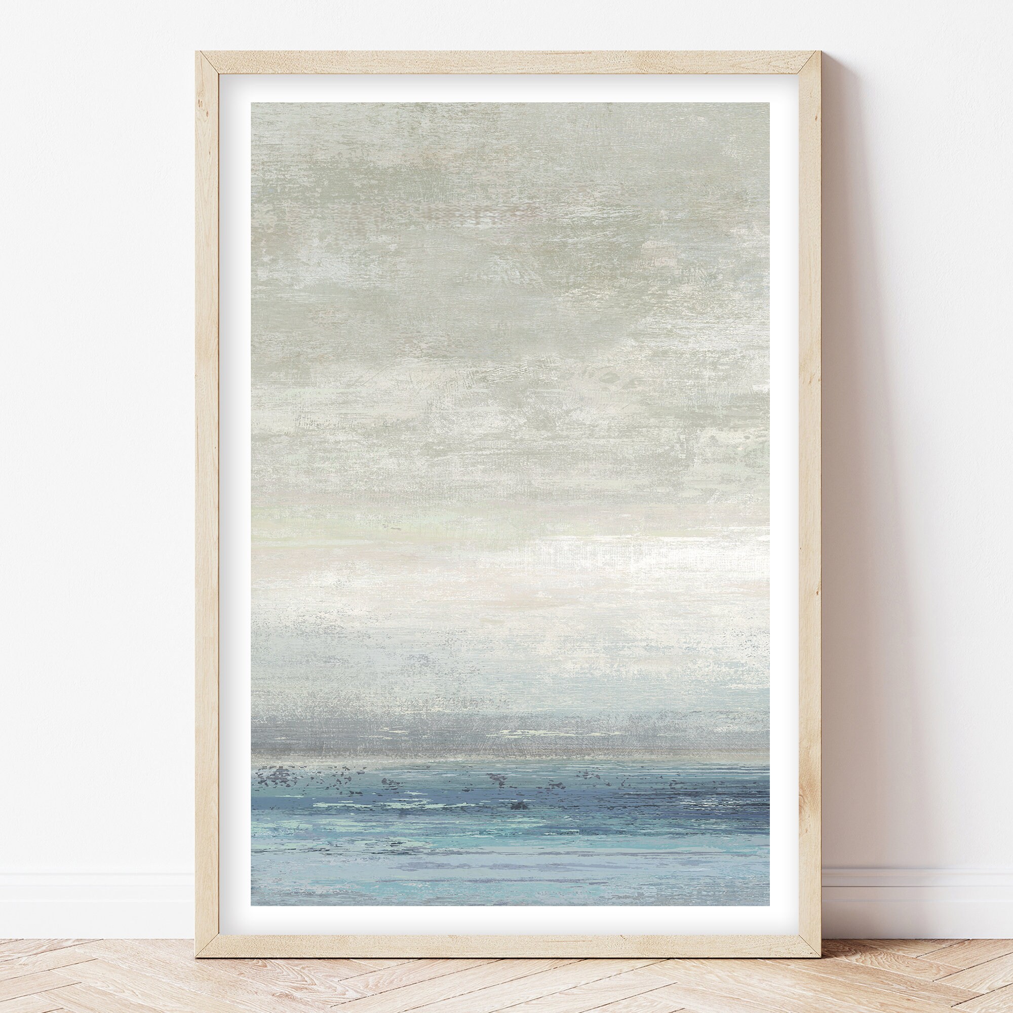 Coastal Print Set of 3 GICLEE PRINT SET Blue Landscape Etsy