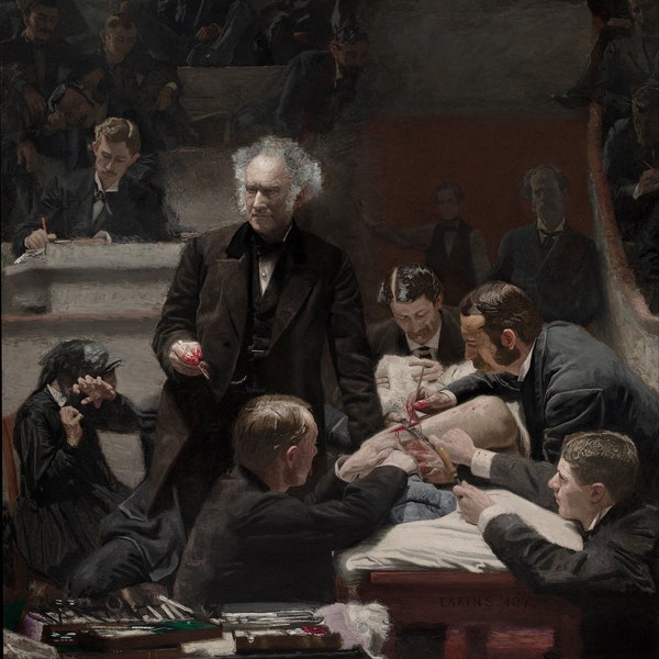 The Gross Clinic by Thomas Eakins 100% Hand Painted Oil Painting Reproduction