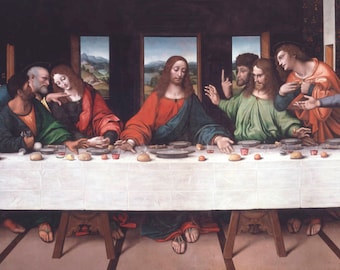 The Last Supper by Leonardo Da Vinci 100% Hand Painted Oil Painting Reproduction